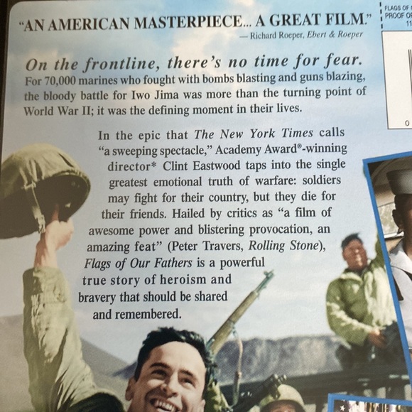 🎬PRICING🎬 Flags of Our Fathers DVD, a Clint Eastwood Film - Widescreen Edition - Picture 3 of 5